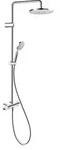 Duravit Shower Systems Duschsystem 1000, 2 Verbraucher, chrom, TH4280008010