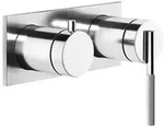 Gessi Ingranaggio Fertigmontageset Einhebelmischer Wanne/Dusche mit rechteckiger