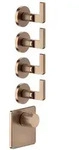 Gessi Inciso- Fertigmontage-Set f&uuml;r 3/4 Hochleistungs Unterputz-Thermostat,