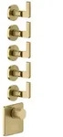Gessi Inciso- Fertigmontage-Set f&uuml;r 3/4 Hochleistungs Unterputz-Thermostat,
