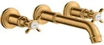 hansgrohe AXOR Montreux 3-Loch Waschtischarmatur Unterputz, Wandmontage, 16532250,