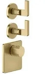 Gessi Inciso- Fertigmontage-Set f&uuml;r 3/4 Hochleistungs Unterputz-Thermostat,