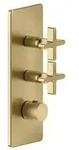 Gessi Inciso+ Fertigmontage-Set f&uuml;r 3/4 Hochleistungs Unterputz-Thermostat, eine