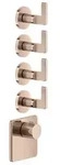 Gessi Inciso- Fertigmontage-Set f&uuml;r 3/4 Hochleistungs Unterputz-Thermostat,