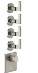 Gessi Inciso- Fertigmontage-Set f&uuml;r 3/4 Hochleistungs Unterputz-Thermostat,