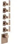 Gessi Inciso- Fertigmontage-Set f&uuml;r 3/4 Hochleistungs Unterputz-Thermostat,