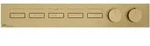 Gessi HI-FI, Fertigmontageset f&uuml;r 3/4 Hochleistungs-Unterputz-Thermostat mit