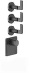 Gessi Inciso- Fertigmontage-Set f&uuml;r 3/4 Hochleistungs Unterputz-Thermostat,