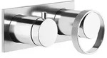 Gessi Anello, Fertigmontageset Einhebelmischer Wanne/ Dusche, mit rechteckiger Platte