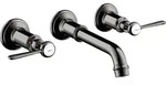 hansgrohe AXOR MONTREUX 3-Loch Waschtischarmatur Unterputz, Wandmontage, Hebelgriffe,