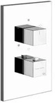 Gessi Fertigmontageset f&uuml;r Unterputz-Thermostat, 3-Wege-On-Off-Umlenkkartusche, mit