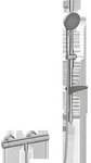 HANSA HANSAPRISMA Brausebatterie mit Brausegarnitur, 770mm, 3-strahlig, 4813042180,