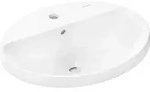 hansgrohe Xuniva D Einbauwaschtisch, mit &Uuml;berlauf, 1 Hahnloch, 550x450mm,...