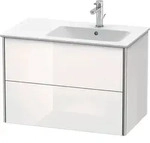 Duravit XSquare Waschtischunterbau wandh&auml;ngend, 2 Schubk&auml;sten, Becken rechts,