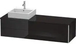 Duravit XSquare Konsolenwaschtischunterbau wandh&auml;ngend, 4 Schubk&auml;sten, Becken