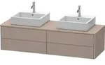 Duravit XSquare Konsolenwaschtischunterbau wandh&auml;ngend, f&uuml;r zwei Becken, 4