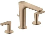 hansgrohe AXOR Citterio C 3-Loch Waschtischarmatur 125, mit