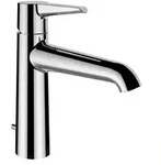 LAUFEN PURE Einhand-Waschtischmischer, Eco+, Festauslauf, Ausladung 140 mm, mit
