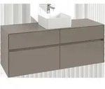 Villeroy & Boch Collaro Waschbeckenunterschrank, 4 Ausz&uuml;ge, Waschbecken mittig,