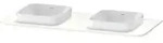 Duravit Happy D.2 Plus Konsole, 1300x550 mm, 2 Ausschnitte, f&uuml;r den