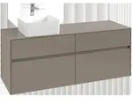 Villeroy & Boch Collaro Waschbeckenunterschrank, 4 Ausz&uuml;ge, Waschbecken links,