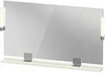 Duravit Sivida Spiegel, chrom, 1250x36x650mm, Aufsatzleuchte, Sensorschalter,