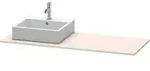 Duravit XSquare Konsole, 1 Ausschnitt links, 1400x16x550mm, XS060GL8383, Farbe:...