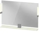 Duravit Sivida Spiegel, chrom, 1050x36x650mm, Aufsatzleuchte, Sensorschalter,