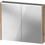 Duravit D-Code Spiegelschrank, Steckdose Typ E (FR, BE), 2 T&uuml;ren, LED-Lichtfeld