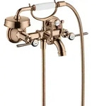 hansgrohe AXOR Montreux 2-Griff-Wannenarmatur Aufputz, Hebelgriffe, Ausladung...