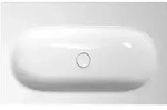 BetteComodo Einbauwaschtisch, ohne Hahnloch, ohne &Uuml;berlauf, 800x495x120mm,