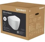 Duravit ME by Starck Wand-WC Set Compact, Rimless, Tiefsp&uuml;ler, inklusive...
