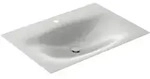 KEUCO EDITION 11 ART Einbauwaschtisch aus Stahl-Emaille, 806x4x493mm, mit 1...