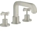 hansgrohe AXOR Citterio 3-Loch Wannenrandarmatur, Kreuzgriffe, 39436800, Farbe: