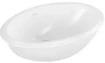 Villeroy & Boch Evana Unterbauwaschbecken, oval, mit &Uuml;berlauf, Au&szlig;enseite glasiert,