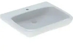 Geberit Renova Nr. 1 Comfort, Waschtisch, unterfahrbar,650x550mm, mit Hahnloch und