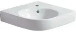 Geberit Renova Nr.1 Comprimo Neu Eckhandwaschbecken, 50cm, 226150600, Farbe: Wei&szlig;,