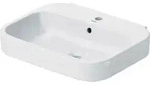 Duravit Waschtisch Happy D.2 60cm mit &Uuml;berlauf, mit Hahnlochbank, 1 Hahnloch,