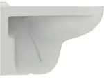 Ideal Standard Eurovit Wandtiefsp&uuml;l-WC, glasierter Sp&uuml;lrand, Wei&szlig;, V390601