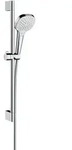 hansgrohe Croma Select E Brauseset Vario mit Brausestange 65 cm, wei&szlig;/ chrom,