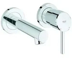 Grohe Concetto 2-Loch-Waschtischbatterie, Unterputzmontage, Ausladung 147mm,...