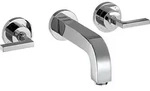 hansgrohe AXOR Citterio 3-Loch Waschtischarmatur Unterputz, Auslauf 162mm,