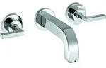 hansgrohe AXOR Citterio 3-Loch Waschtischarmatur Unterputz, Auslauf 222mm,