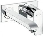 hansgrohe Metris Einhebel-Waschtischmischer Unterputzmodell mit Auslauf 225 mm...