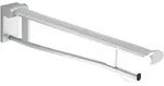 KEUCO PLAN Care St&uuml;tzklappgriff, mit Toilettenpapierrollenhalter, 850mm,