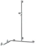 KEUCO PLAN Care Duschhandlauf mit Brausestange, Breite 1097mm, Tiefe 797mm,...