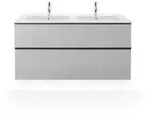 Duravit ME by Starck M&ouml;bel-Doppelwaschtisch, 2 Hahnl&ouml;cher, 2 Becken, mit...
