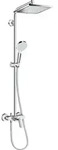 hansgrohe Crometta E Showerpipe 240 1-jet mit Einhebelmischer, chrom, 27284000