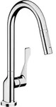 hansgrohe AXOR Citterio DN15 Einhebel-K&uuml;chenmischer 250 mit Ausziehbrause,...