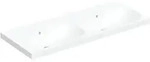 Geberit Acanto Doppelwaschtisch, ohne Hahnl&ouml;cher, mit &Uuml;berlauf, 1200x480mm,